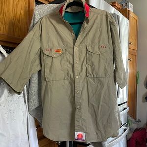 Columbia Men's Casual Button Down Shirt - Tan